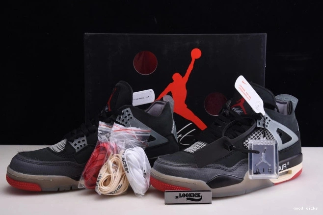 Cheap 4 White Jordan x Bred Air CV9388-001 Off Retro 0725